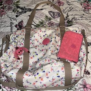 Rare butterfly Kipling bag